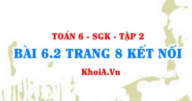 Bài 6.2 trang 8 Toán 6 Tập 2 Kết nối tri thức